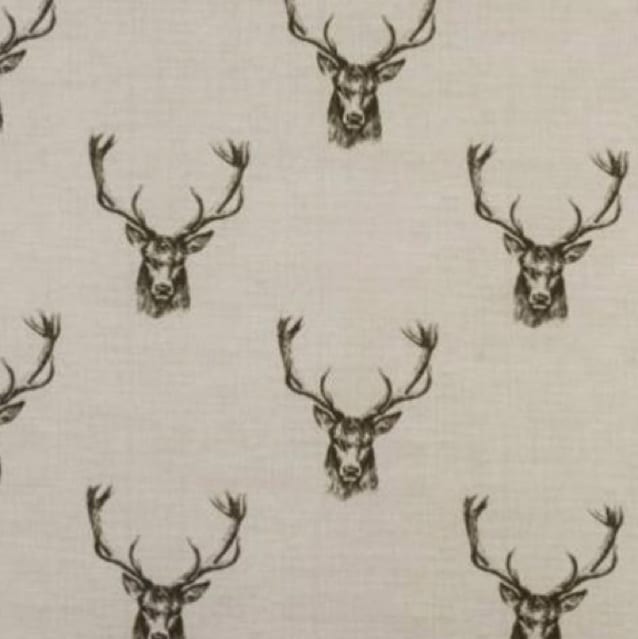 Stag Charcoal Fabric