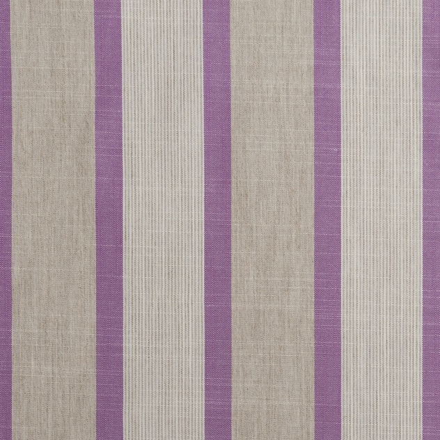 Rayure Rythum Violet Beige Fabric