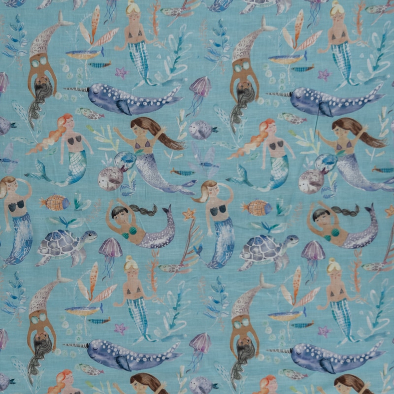Mermaid Aqua (second) Fabric