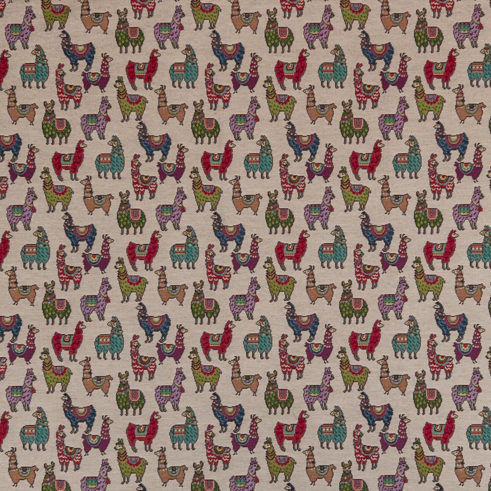 Llamas Tapestry Multi Fabric