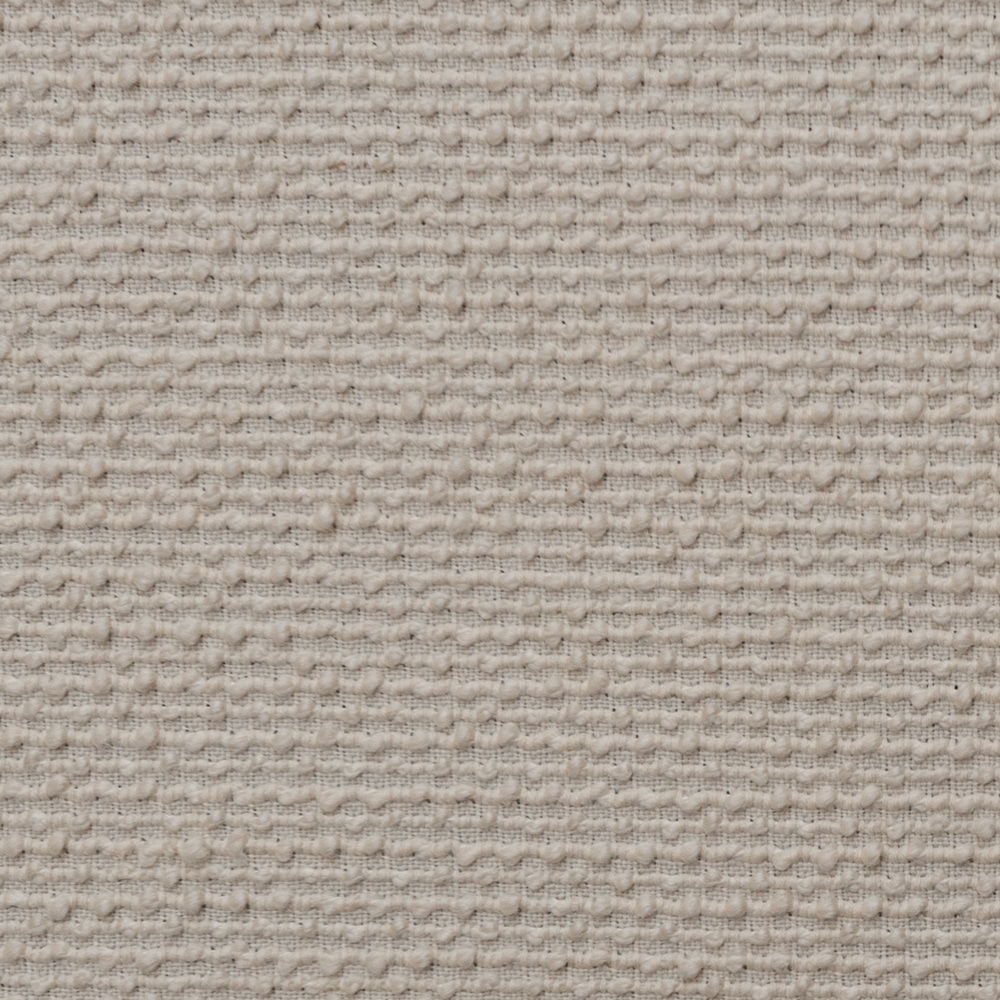 Mohair boucle white fabric